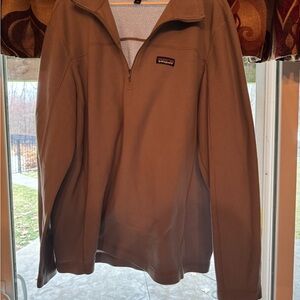Patagonia Brown Quarter-Zip Fleece Pullover